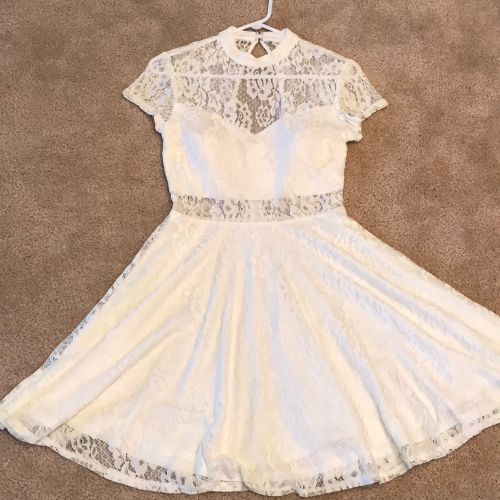 White Lace Dress. Wore only once for 2 hours.